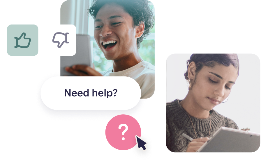 Resolve customer questions
instantly with AI-powered
self-service