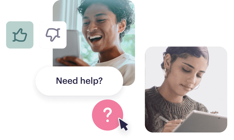 Resolve customer questions
instantly with AI-powered
self-service
